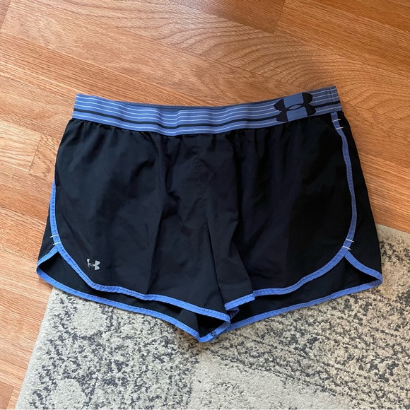 Under Armour Pants - Under Armour Black & Blue Shorts